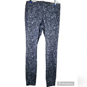 NIKE black and grey cheetah leggings